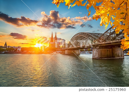 Cologne at sunset Cologne at sunset 25175960
