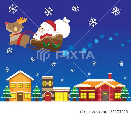 Christmas Night and Santa Claus Christmas Night and Santa Claus 25175963