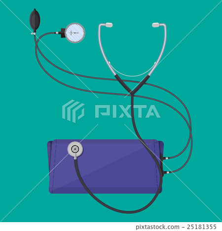blood pressure measuring with phonendoscope 25181355