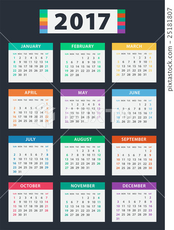 Calendar for 2017 25181807