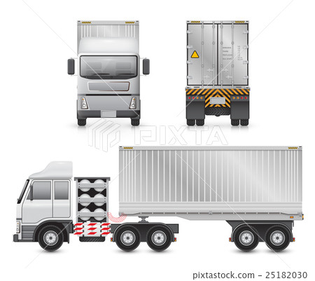 Ttrailer truck vector 25182030