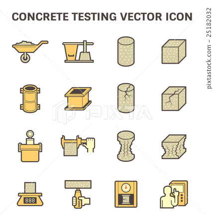 Concrete testing icon 25182032