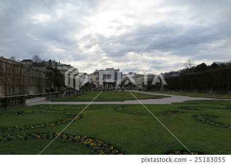 Mirabell Gardens and the Salzburg Castle in Hohensalzburg 25183055