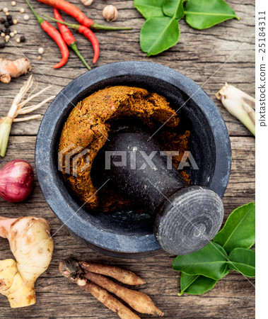 Assortment of Thai food Cooking ingredients Assortment of Thai food Cooking ingredients 25184311