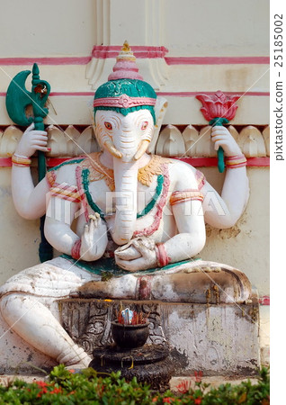 Ancient statue of Ganesha in Buddhist monastery Ancient statue of Ganesha in Buddhist monastery 25185002