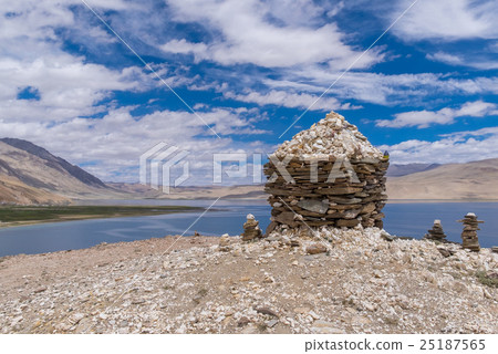 Tso Moriri Lake with Great Himalayan Range Tso Moriri Lake with Great Himalayan Range 25187565