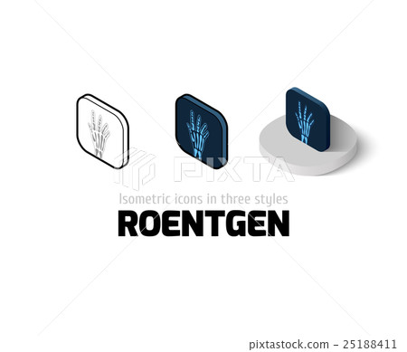Roentgen icon in different style 25188411