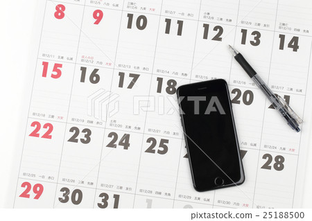 2017 calendar and smartphone appointment image 2017 calendar and smartphone appointment image 25188500