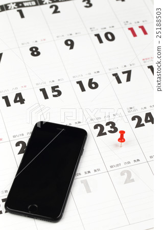 2017 calendar and smartphone appointment image 2017 calendar and smartphone appointment image 25188503