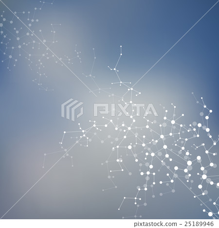 Structure molecule of DNA and neurons. Abstract 25189946