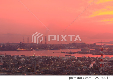 Factory At dusk Mizushima Factory At dusk Mizushima 25190218