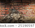 Grunge brick wall for pattern and background 25190597