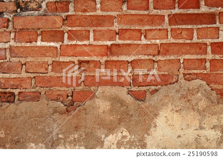 Grunge brick wall for pattern and background 25190598