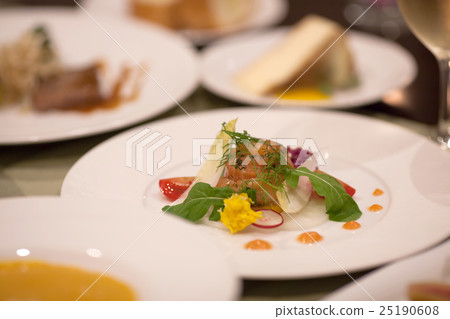 French restaurant course meal French restaurant course meal 25190608