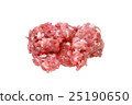 Minced pork isolated on white 25190650