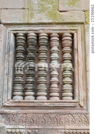 column in Phanom Rung stone castle in Thailand column in Phanom Rung stone castle in Thailand 25190662