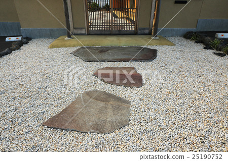 Japanese style entrance stone pavement Japan 25190752