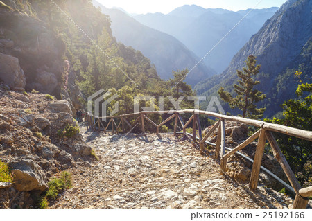 Samaria Gorge On Crete Grece Stock Photo