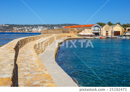 old port and Lighthouse in Chania, Crete, Greece 25192471