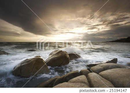 Sunrise at lan hin khao Rayong Province Thailand 25194147
