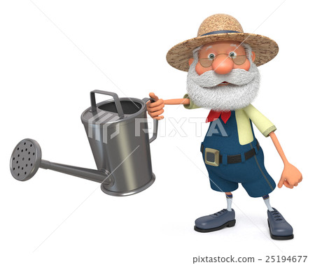 the farmer costs with a watering can garden 25194677