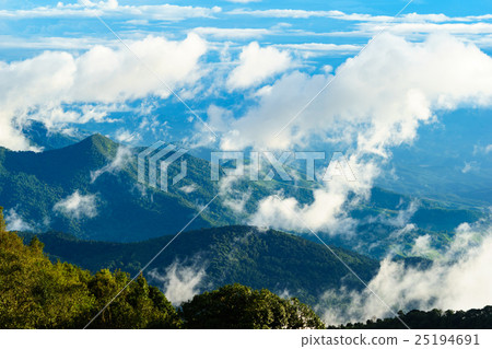 View from DoiInthanon viewpoint,chiangmai,thailand 25194691