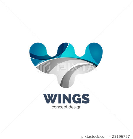 Modern abstract futuristic logo 25196737