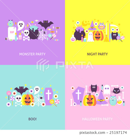 Trendy Halloween Concepts Set Trendy Halloween Concepts Set 25197174