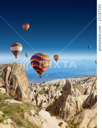 Hot air balloons in Cappadocia 25197543