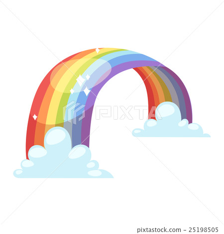 Rainbow vector icon isolated 25198505