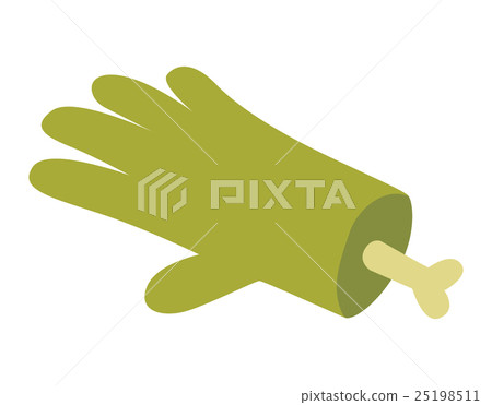Zombie halloween cartoon hand 25198511