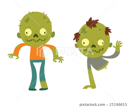 Cartoon zombie character isolated 25198653