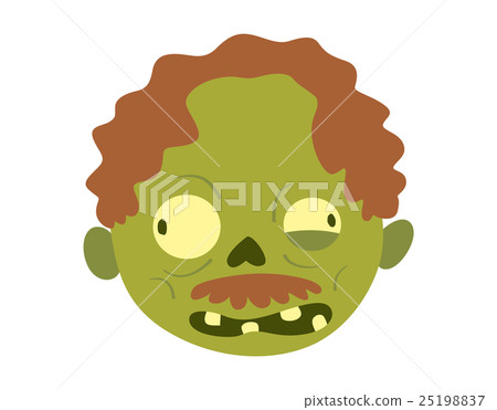 Zombie head Cartoon Character Zombie head Cartoon Character 25198837