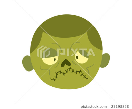 Zombie head Cartoon Character Zombie head Cartoon Character 25198838