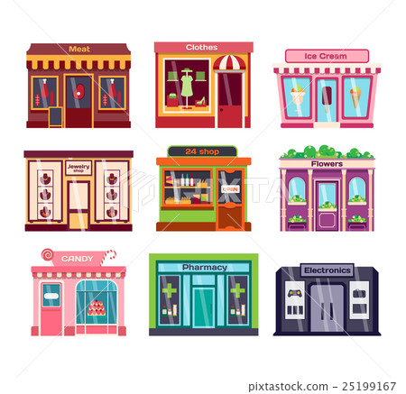 Shop facade vector illustration 25199167