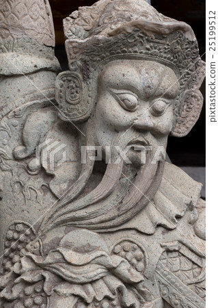 Close-ups statue the face Chinese Stone Doll. Close-ups statue the face Chinese Stone Doll. 25199512