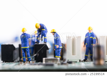 Technician team work repair and maintenance Technician team work repair and maintenance 25199514