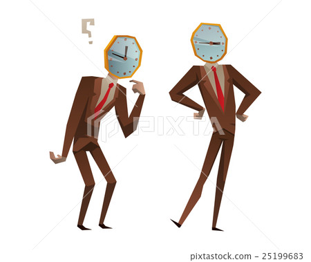 Businessman watch head vector illustration Businessman watch head vector illustration 25199683