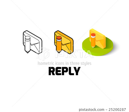 Reply icon in different style Reply icon in different style 25200287