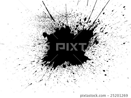 Vector Paint Splatter black color Vector Paint Splatter black color 25201269