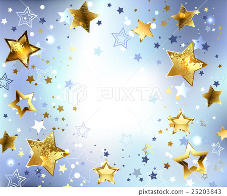 Blue background with gold stars Blue background with gold stars 25203843