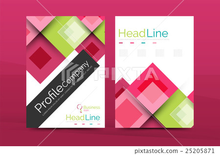 Set of front and back a4 size pages, business 25205871