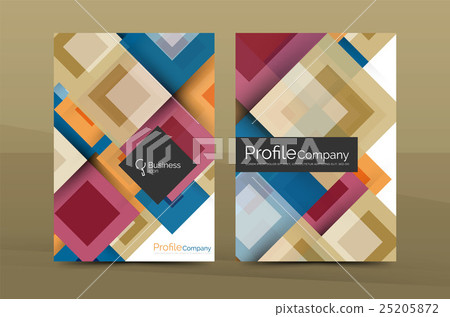 Set of front and back a4 size pages, business 25205872