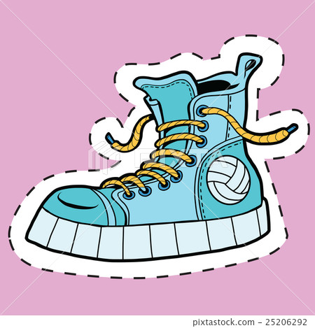 Sticker label sports rubber shoes 25206292