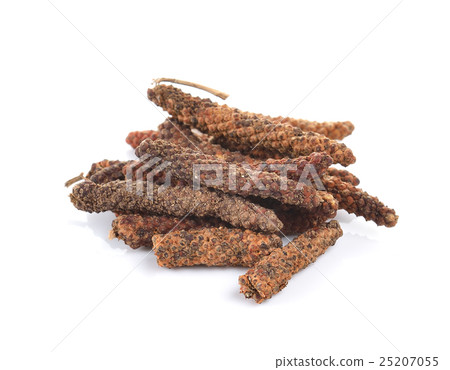 long pepper on white background long pepper on white background 25207055