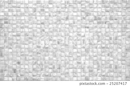 White marble-stone mosaic White marble-stone mosaic 25207417