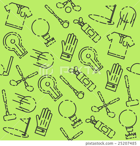 Golf set pattern Golf set pattern 25207485
