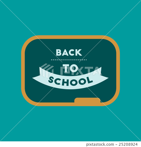 flat icon on background Back to school board flat icon on background Back to school board 25208924