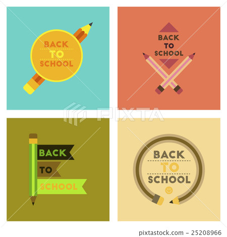 assembly flat icons Back to school pencil assembly flat icons Back to school pencil 25208966