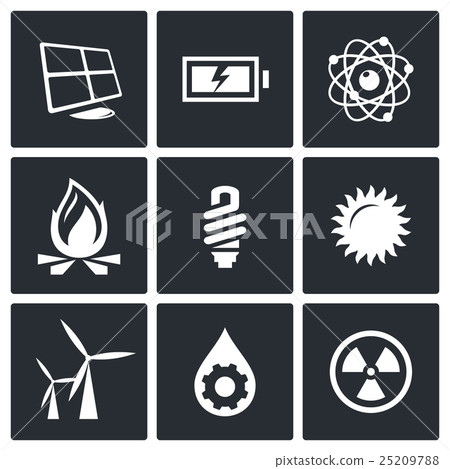 Energy icons set Energy icons set 25209788
